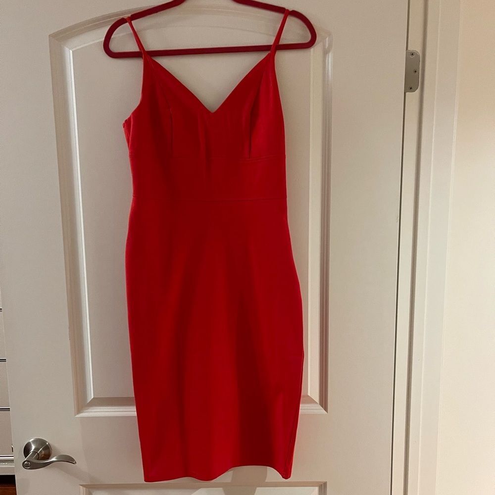 Red summer dress